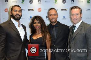 David Haye, Sinitta, Ruben Tabares and Guest - Celebrities attend David Haye's PT Club launch party - London, United Kingdom...