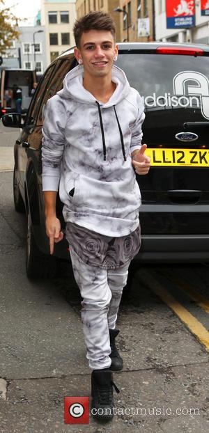 Stereo Kicks and Jake Sims - X factor dance studio - London, United Kingdom - Wednesday 15th October 2014