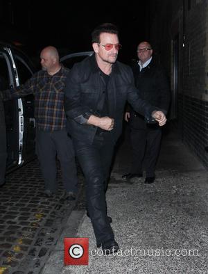 Bono and U2 - Celebrities at Chiltern Firehouse restaurant in Marylebone - London, United Kingdom - Wednesday 22nd October 2014