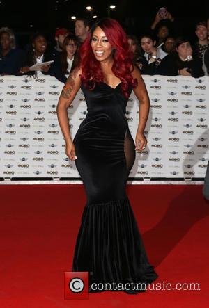 K.Michelle - A variety of stars from the music industry attended the MOBO Awards 2014 which was held at Wembley...