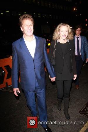 Andrew Castle - Opening night of 'Memphis' the musical at the Shaftesbury Theatre in London - Departures at Shaftesbury Avenue,...