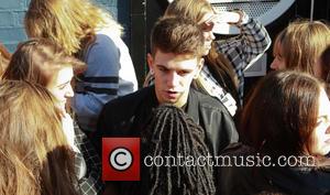 Stereo Kicks and Jake Sims - 'X Factor' finalalists arrive at a recording studio in London at x factor -...