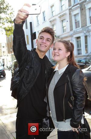 Stereo Kicks and Jake Sims - X factor finalists arrive at the music studio for rehearsal - London, United Kingdom...
