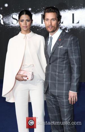 Camila Alves and Matthew McConaughey - UK Premiere of 'Interstellar' held at the Odeon Cinema Leicester Square - Arrivals at...