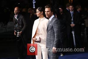 Camila Alves and Matthew McConaughey - Photographs of the Hollywood stars as they attended the UK Premiere of Sci-Fi movie...