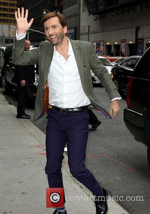 David Tennant - Celebrities outside the Ed Sullivan Theater as they arrive for the 'Late Show with David Letterman' at...