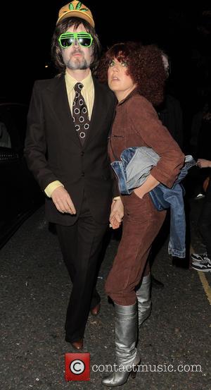 Jarvis Cocker and Camille Bidault-Waddington - 'Jonathan Ross' Halloween party - Arrivals - London, United Kingdom - Friday 31st October...