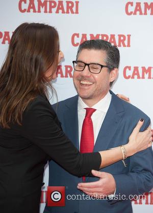 Lisa Snowdon and Bob Kunze-Concewitz - 2014 Campari Calendar - press launch held at Shoreditch Studios. - London, United Kingdom...