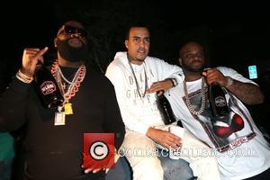 Rick Ross, French Montana and Yowda - Rick Ross shoots his new music video for the song 'If They Knew'...