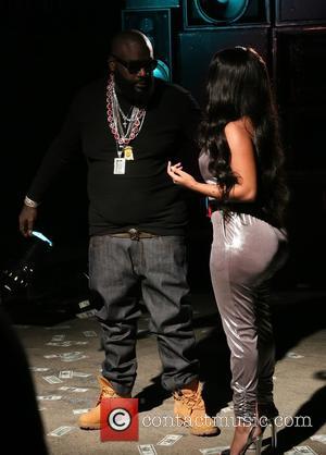 Rick Ross and K. Michelle - Rick Ross shoots his new music video for the song 'If They Knew' featuring...