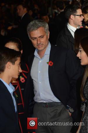 JOSE MOURINHO - Shots from the red carpet ahead of the world premiere of the latest film in the Hunger...