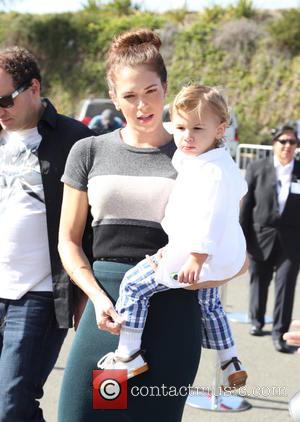 Amanda Righetti and Knox Addison Alan - P.S. ARTS Express Yourself Event 2014 held at Barker Hangar - Arrivals -...