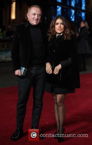 Salma Hayek and Francois-Henri Pinault - Photographs of a variety of celebrities as they took to the red carpet for...