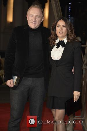 Salma Hayek and François-Henri Pinault - Photographs of a variety of celebrities as they took to the red carpet for...