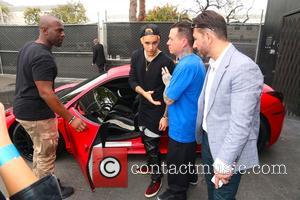Corey Gamble and Justin Bieber - Justin Bieber meets fans at West Coast Customs Empire Takeover Auto Show - Los...