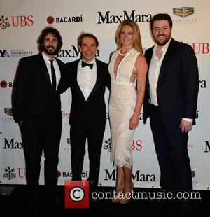 Josh Groban, Jeff Koons, Sarah Arison and Chris Young - 2015 YoungArts Backyard Ball held at YoungArts Campus - Arrivals...