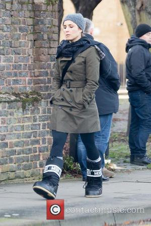 Noomi Rapace - Noomi Rapace spotted heading to set for her new film Unlocked in central London. - London, United...