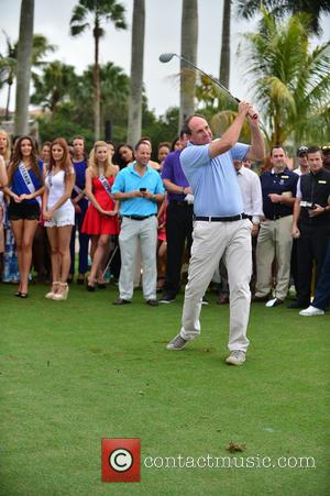 Matt Ginella and Contestant - Donald Trump opens Red Tiger Golf Course at Trump National Doral at Trump National Doral...