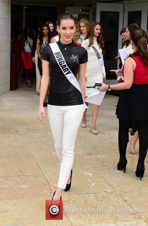 Henrietta Kelemen from Miss Hungary - Donald Trump opens Red Tiger Golf Course at Trump National Doral at Trump National...