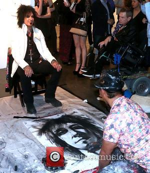 Nikki Sixx and Robert Vargas - 2015 LA Art Show at the Los Angeles Convention Center at Los Angeles Convention...