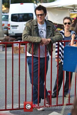 Johnny Knoxville - Founder and star of the American franchise 'Jackass' Johnny Knoxville was snapped as he took his family...