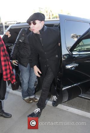 American rock star Marilyn Manson was snapped as he departed from Los Angeles International Airport in Los Angeles, California, United...
