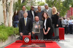 Smokey Robinson, Stevie Wonder, John Legend, LL Cool J, Leron Gubler and Ken Ehrlich - Kenneth Ehrlich honored with a...