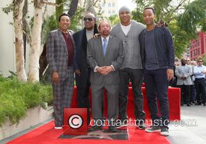 Smokey Robinson, Stevie Wonder, LL Cool J, John Legend and Ken Ehrlich - Kenneth Ehrlich honored with a star on...