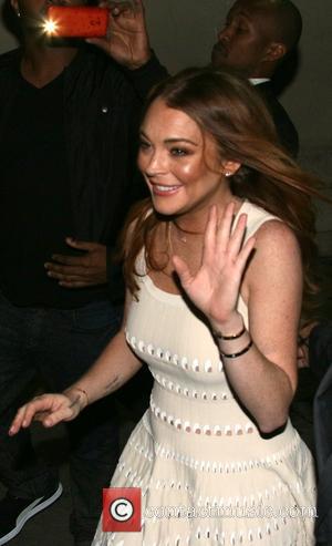 American actress Lindsay Lohan was spotted as she left Jimmy Kimmel Live! after her appearance on the show Lindsay was...