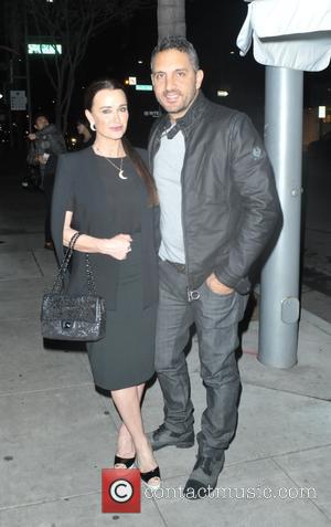 Kyle Richards and Guraish Aldjufrie - Kyle Richards and Guraish Aldjufrie have dinner at The Palms in Beverly Hills at...