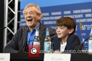 Sir Ian McKellen and Milo Parker - 65th Berlin International Film Festival (Berlinale) - 'Mr. Holmes' - Photocall - Berlin,...