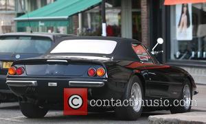 Chris Evans - Chris Evans parks a vintage Ferrari in Primrose Hill before appearing to view a property in the...
