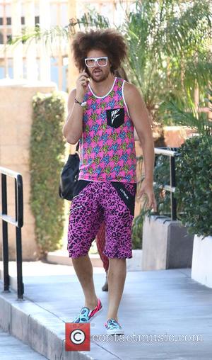 Redfoo - Redfoo of LMFAO sports a vibrant pink outfit while out and about in Malibu at Coffee Bean -...