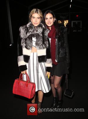 Isa Jaime and Fernanda Gomez - Mercedes-Benz Fashion Week New York Fall/Winter 2015 - Hervé Leger - Departures - New...