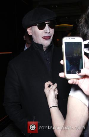 Marilyn Manson - Marilyn Manson hosts 'Black Heart Ball' - Arrivals at Hyde Nightclub - Las Vegas, Nevada, United States...