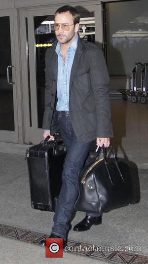 Tom Ford - Fashion designer Tom Ford arrives at Los Angeles International Airport (LAX) - Los Angeles, California, United States...