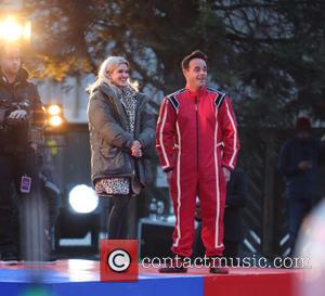 Anthony McPartlin, Ant & Dec and Ashley Roberts - Ant & Dec film 'Saturday Night Takeaway' outside ITV Studios -...