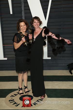 Dana Perry and Ellen Goosenberg Kent - A host of stars were photographed as they attended the Vanity Fair Oscar...