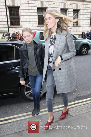 Donna Air and Freya Air Aspinall - London Fashion Week Autumn/Winter 2015 Issa - Outside Arrivals at London Fashion Week...