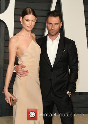 Adam Levine Shares Topless Snap Of Pregnant Wife Behati