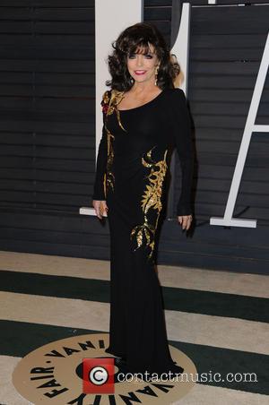 Joan Collins - The 87th Annual Oscars - Vanity Fair Oscar Party at Wallis Annenberg Center for the Performing Arts...