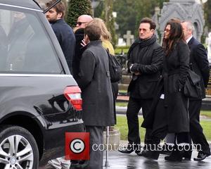 Bono and Ali Hewson - The Funeral of Rev.Jack Heaslip at St.Mary's Church Howth. Rev.Heaslip was U2's chaplin and travelled...