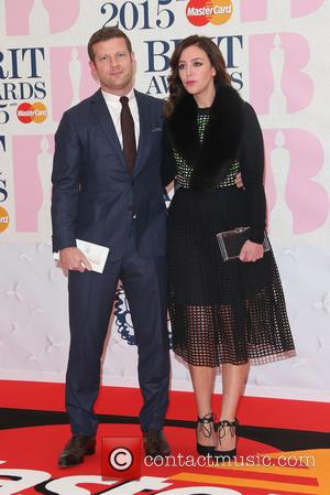 Dermot O'Leary and Dee Koppang - A variety of stars from the music industry were photographed as they arrived at...