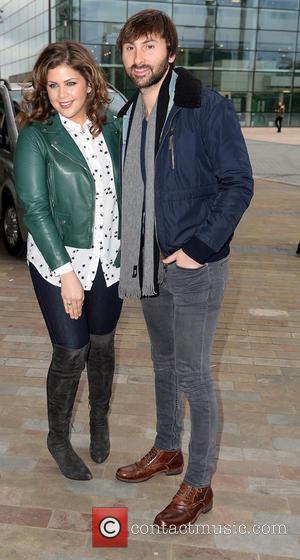 Hillary Scott and Dave Haywood - Lady Antebellum arrive at the BBC Breakfast studios at MediaCityUK ahead of an appearance...