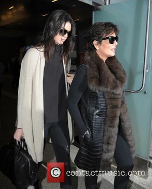 Kendall Jenner and Kris Jenner - Kris and Kendall Jenner arriving at Los Angeles International Airport. - Los Angeles, California,...