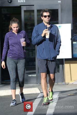 Eli Roth and Lorenza Izzo - Eli Roth and Lorenza Izzo go for a health shake in West Hollywood -...