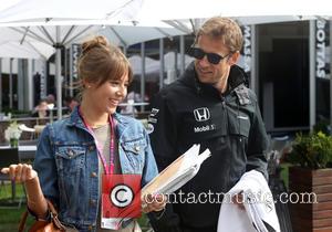 Jenson BUTTON and Jessica MICHIBATA - Formula One - Australian Grand Prix 2015 - Albert Park - Practice at Olympia...