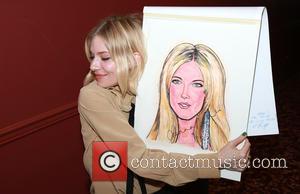 Sienna Miller - Sienna Miller's caricature portrait unveiling at Sardi's restaurant, a famous theater district eatery at Sardi's, - New...