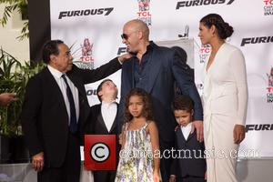 Irving Vincent, Vin Diesel, Guest, Hania Riley Sinclair, Vincent Sinclair and Paloma Jiménez