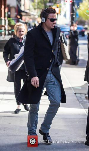 Jeremy Renner - Jeremy Renner leaving his hotel in New York City at Tribeca - New York City, New York,...